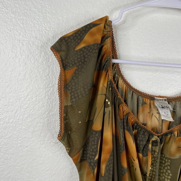 Dori Dress Women's Babydoll Empire Waist Multicolor XL Floral Forest Fairy Boho - Picture 6 of 13